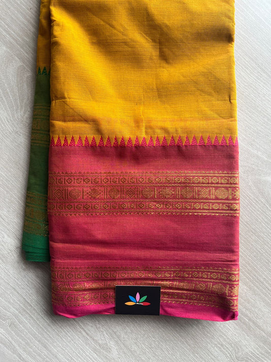 Zari Border Chettinad Cotton Saree - 26326