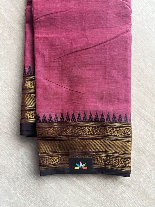 Zari Border Chettinad Cotton Saree - 26327
