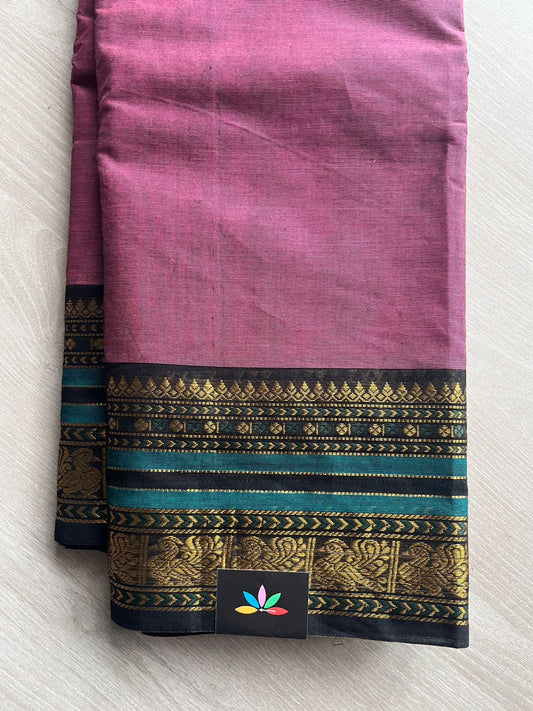 Zari Border Chettinad Cotton Saree - 26331