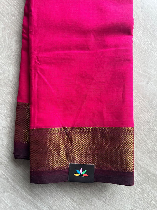 Zari Border Chettinad Cotton Saree - 26330