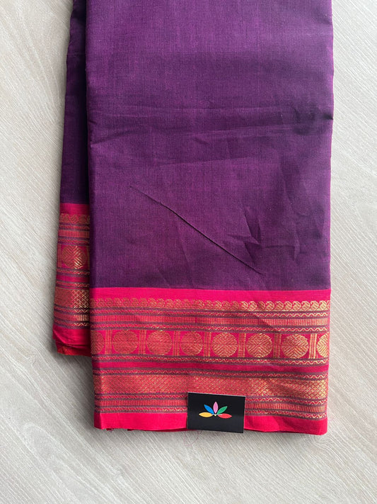 Zari Border Chettinad Cotton Saree - 26332
