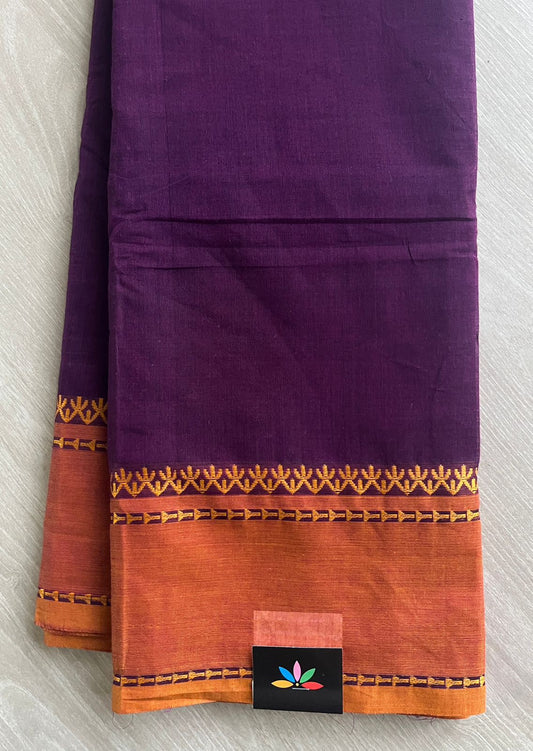 Thread Border Chettinad Cotton Saree - 26339