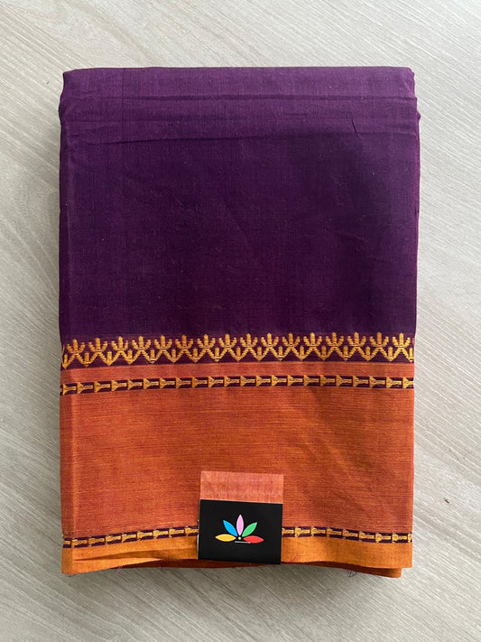 Thread Border Chettinad Cotton Saree - 26339