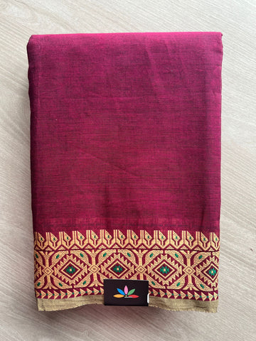 Thread Border Chettinad Cotton Saree - 26342