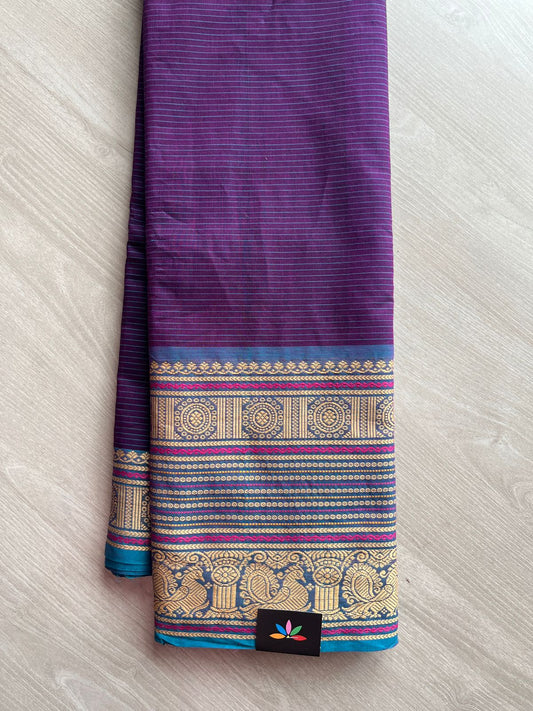 Thread Border Chettinad Cotton Saree - 26353