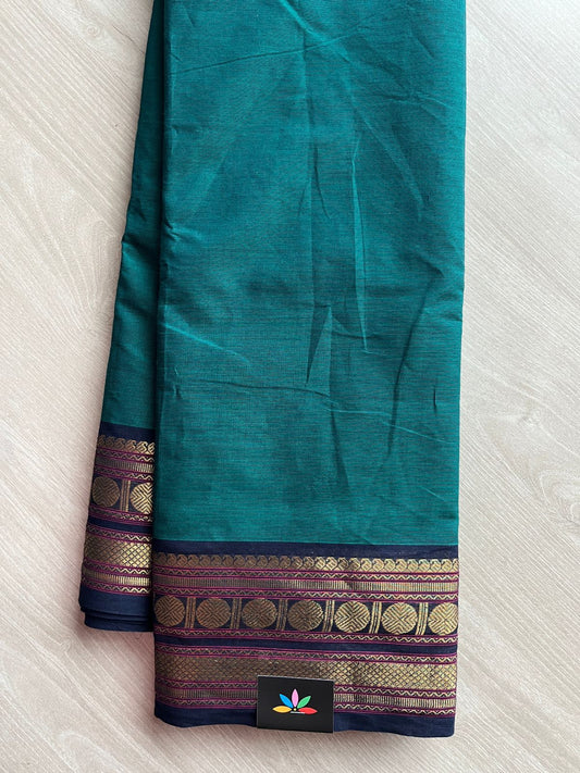 Zari Border Chettinad Cotton Saree - 26354