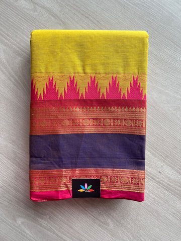 Zari Border Chettinad Cotton Saree - 26355