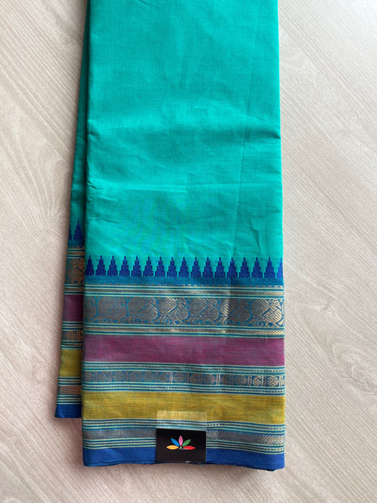 Zari Border Chettinad Cotton Saree - 26356
