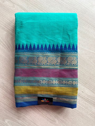Zari Border Chettinad Cotton Saree - 26356