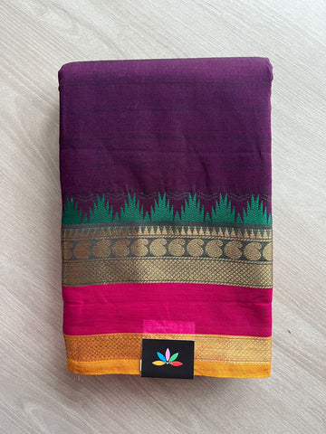 Zari Border Chettinad Cotton Saree - 26361