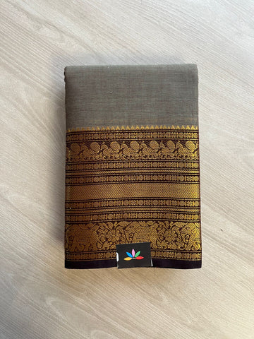 Zari Border Chettinad Cotton Saree - 26362