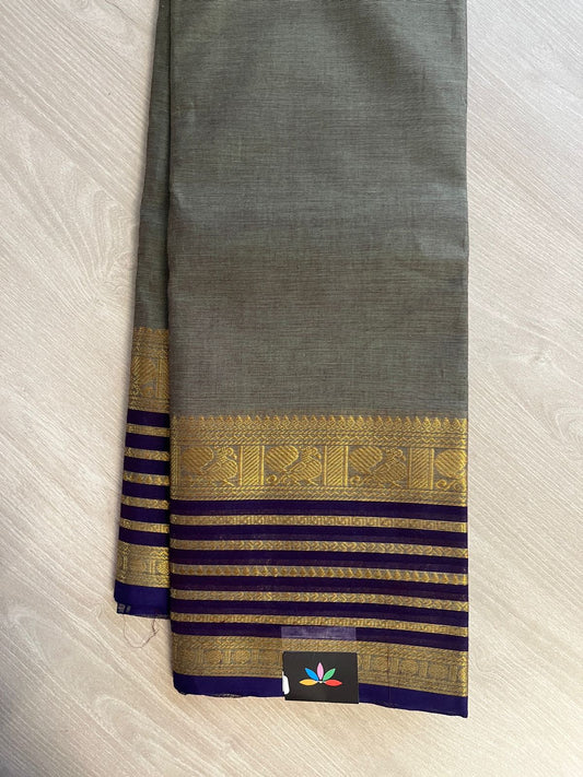 Zari Border Chettinad Cotton Saree - 26363