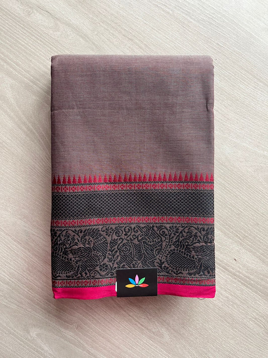 Thread Border Chettinad Cotton Saree - 26369