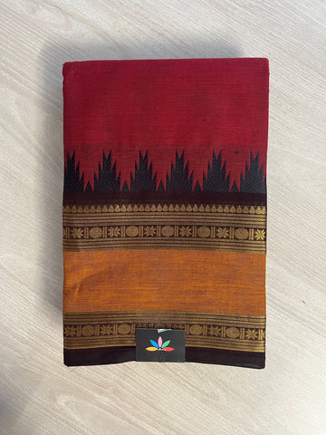 Zari Border Chettinad Cotton Saree - 26364