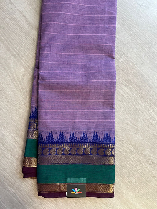 Zari Border Chettinad Cotton Saree - 26376