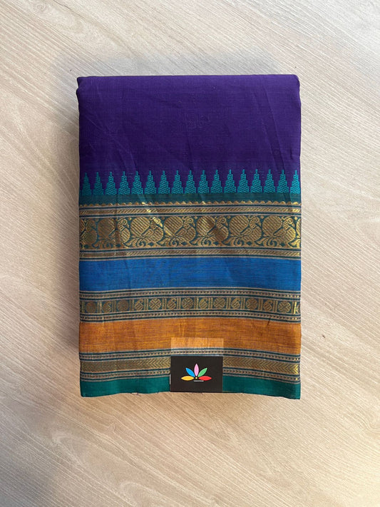 Zari Border Chettinad Cotton Saree - 26375