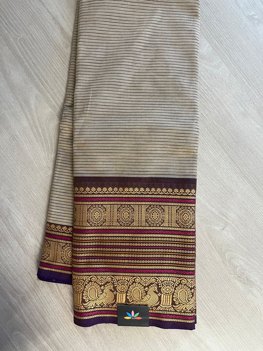 Thread Border Chettinad Cotton Saree - 26371
