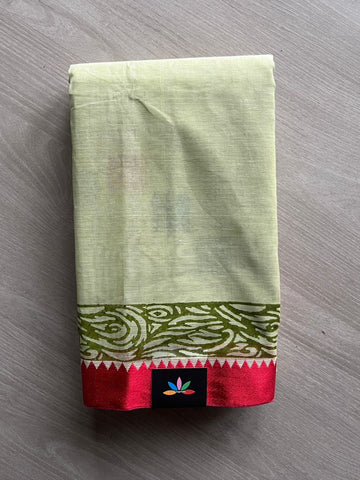 Block Printed Bengal Cotton Saree -26401