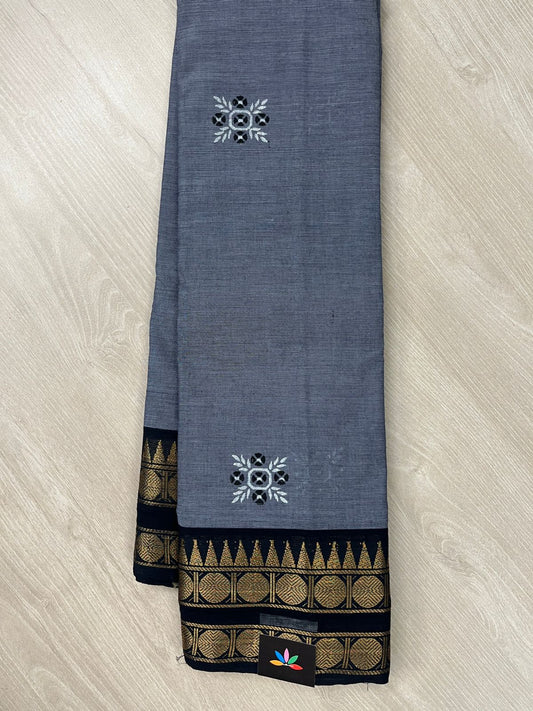 Handblock Block Printed Chettinad Cotton Saree - 26452