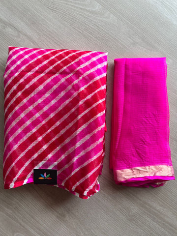 Double Colour Leheriya Kota Silk Saree -26560