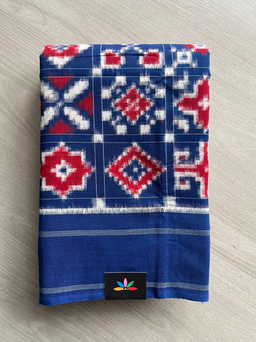 12 Motif Telia Rumal Handloom Cotton Saree -26573