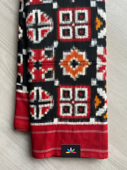 8 Motif Telia Rumal Handloom Cotton Saree -26574