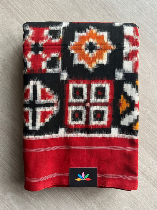 8 Motif Telia Rumal Handloom Cotton Saree -26574