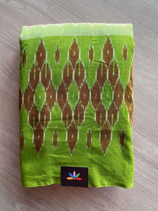 Handwoven Pochampally Ikkat Cotton Saree -26582