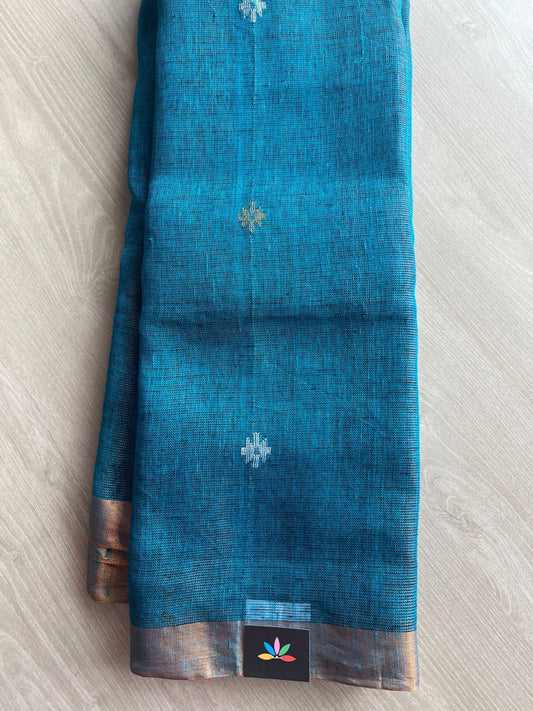 Handloom Tissue Linen Jamdani Saree -26646