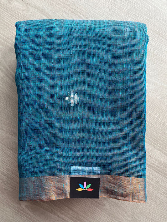 Handloom Tissue Linen Jamdani Saree -26646