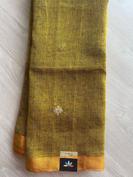 Handloom Tissue Linen Jamdani Saree -26647
