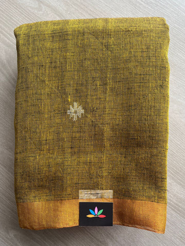 Handloom Tissue Linen Jamdani Saree -26647
