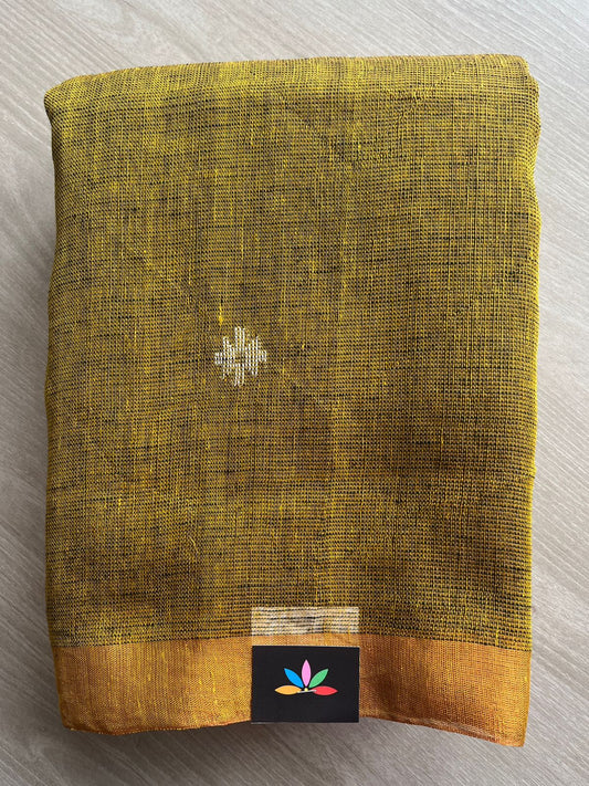 Handloom Tissue Linen Jamdani Saree -26647