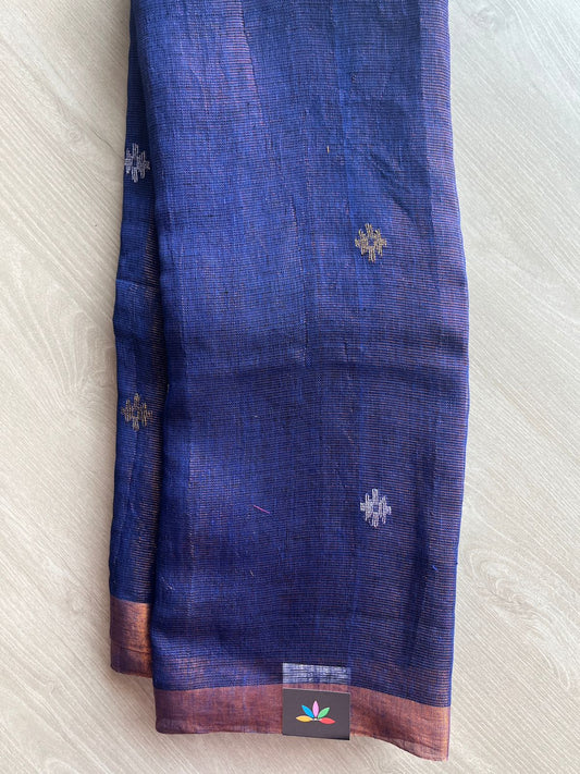 Handloom Tissue Linen Jamdani Saree -26651