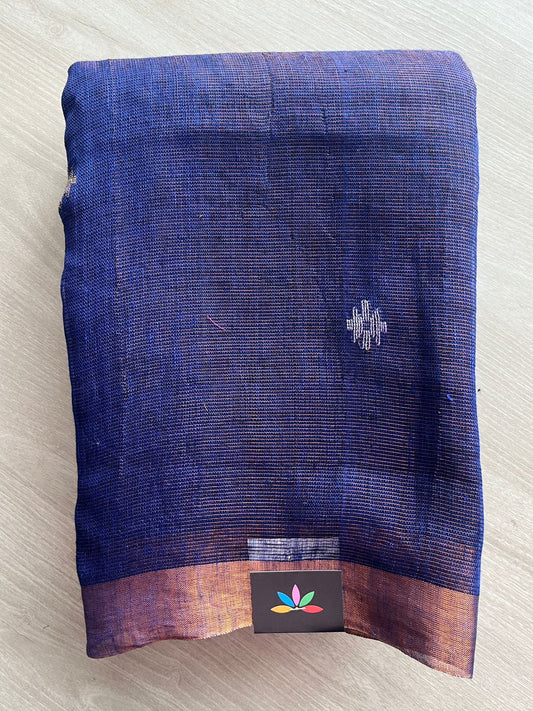 Handloom Tissue Linen Jamdani Saree -26651