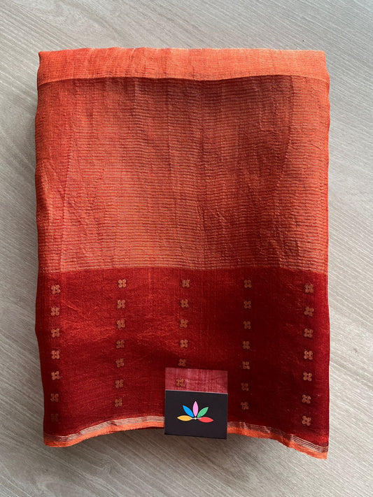 Handwoven Tissue Silk Sequin Work Saree  -26657