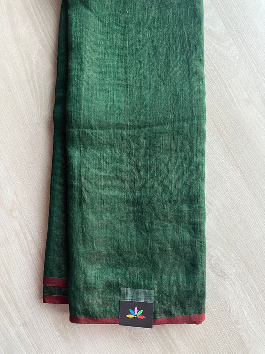 Handloom Tissue Linen Saree -26664