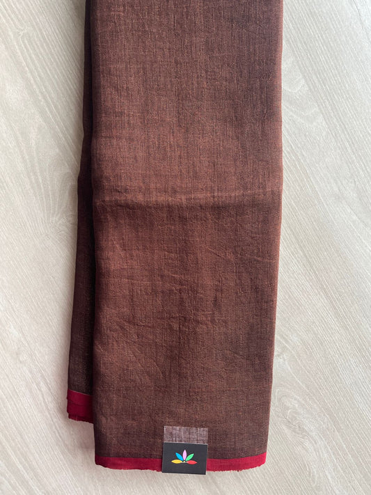 Handloom Tissue Linen Saree -26665