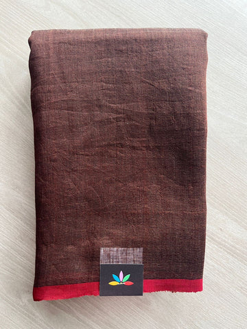 Handloom Tissue Linen Saree -26665