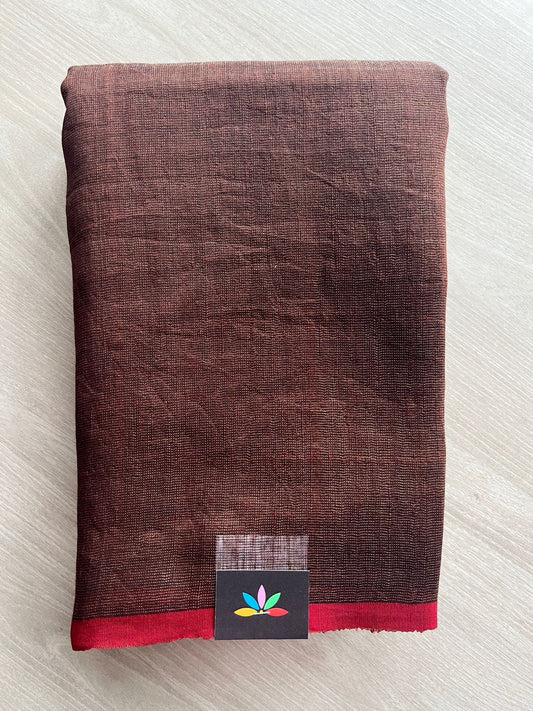 Handloom Tissue Linen Saree -26665