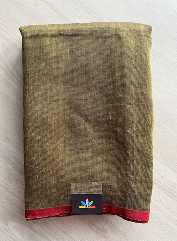 Handloom Tissue Linen Saree -26666