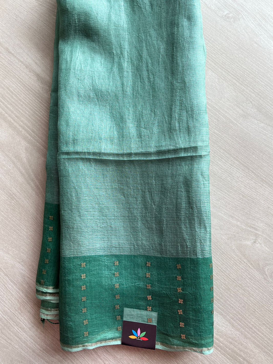 Handwoven Tissue Silk Sequin Work Saree  - 26673