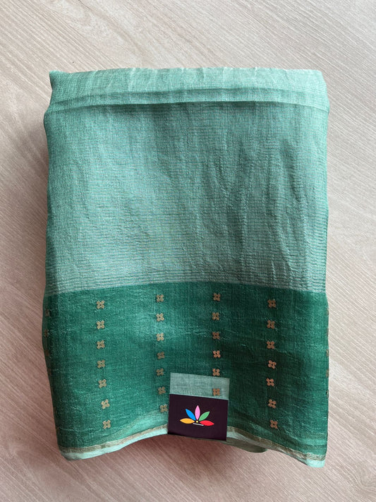 Handwoven Tissue Silk Sequin Work Saree  - 26673