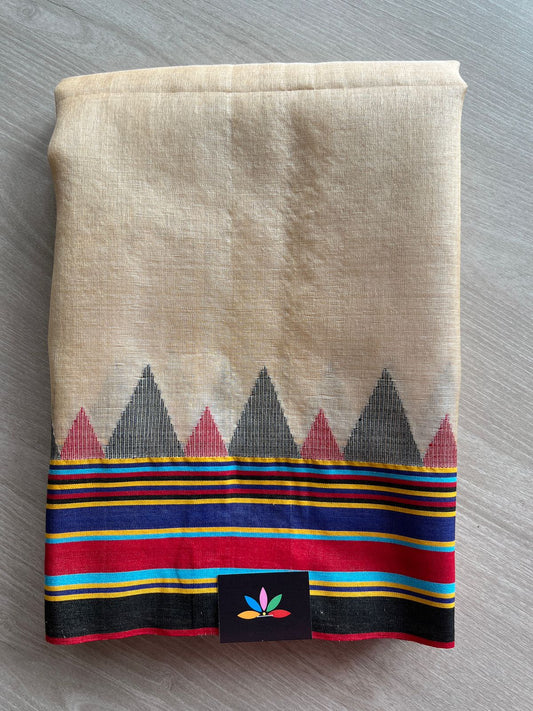 Handwoven Tussar Silk Bujodi Saree - 26674