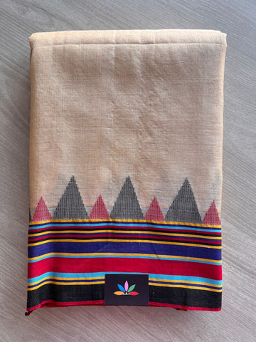 Handwoven Tussar Silk Bujodi Saree - 26674