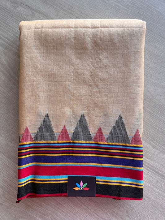 Handwoven Tussar Silk Bujodi Saree - 26674