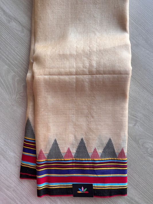 Handwoven Tussar Silk Bujodi Saree - 26674