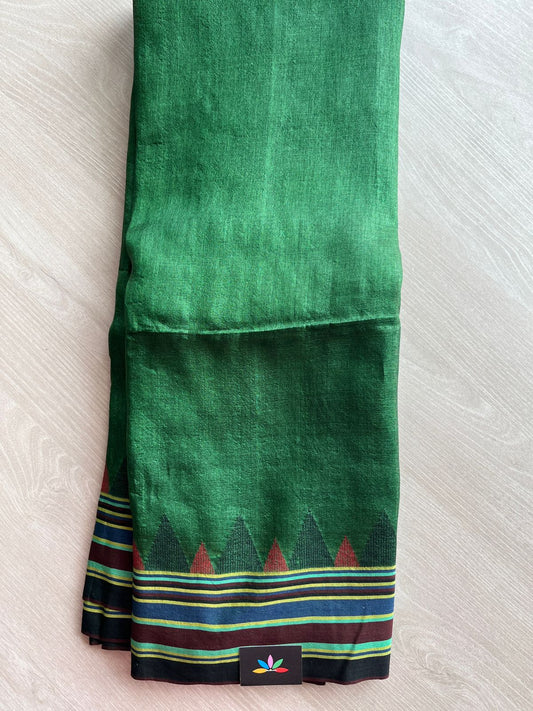 Handwoven Tussar Silk Bujodi Saree - 26675