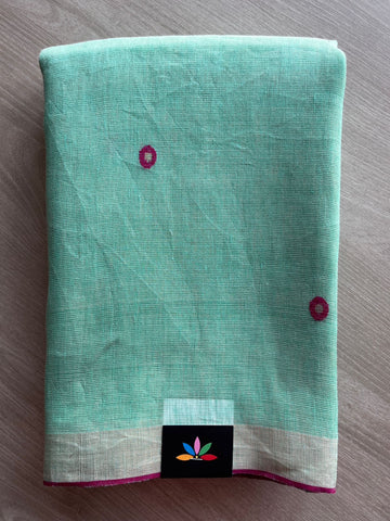Tissue Linen Jamdani Saree -26680