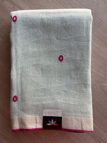 Tissue Linen Jamdani Saree -26682